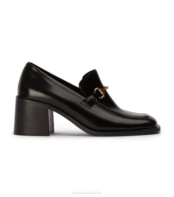 Slipper mit Absatz| de Tony Bianco Frauen Livia Freizeitschuhe Schwarz hochglänzend 4624357